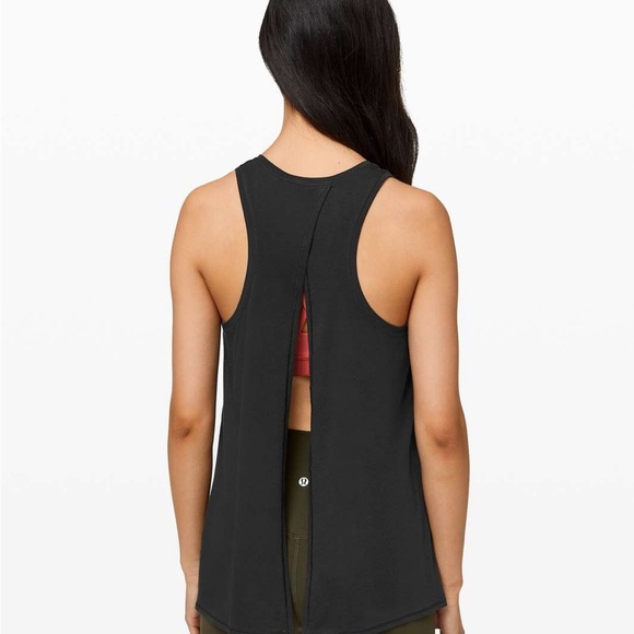 Lululemon All Tied Up Tank Black - Picture 2 of 10